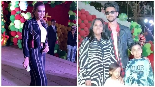 Lulia Vantur, Arpita Khan, Aayush Sharma, Ahil Sharma at Ayat Sharma's birthday party. Lulia Vantur, Arpita Khan, Aayush Sharma, Ahil Sharma at Ayat Sharma's birthday party.