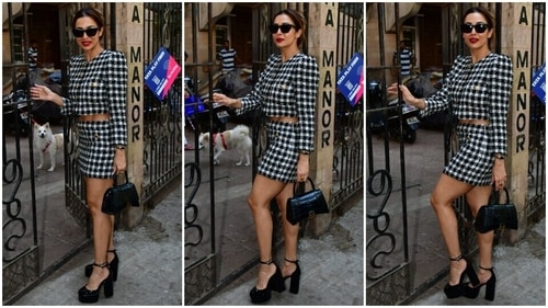 Malaika Arora attends her mother's Christmas lunch. (HT Photo/Varinder Chawla) Malaika Arora attends her mother's Christmas lunch. (HT Photo/Varinder Chawla)
