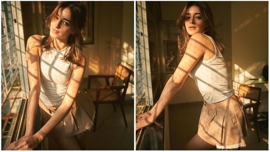 Low-rise Skirts: 2000s fashion makes its return with low-rise mini skirts and pants. From supermodel Bella Hadid to Bollywood actor Ananya Panday, several celebrities aced the look this year.(Instagram/@ananyapanday)
