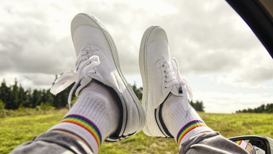 Not only are sneakers comfortable, but they can also give you the most stylish look. (Pexels)