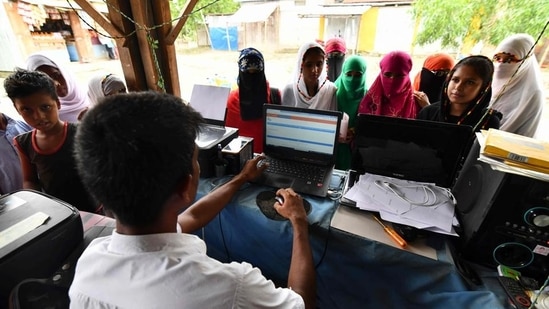 Assam NRC: Large-scale anomalies found in the updation of the NRC in Assam.(AFP file) Assam NRC: Large-scale anomalies found in the updation of the NRC in Assam.(AFP file)