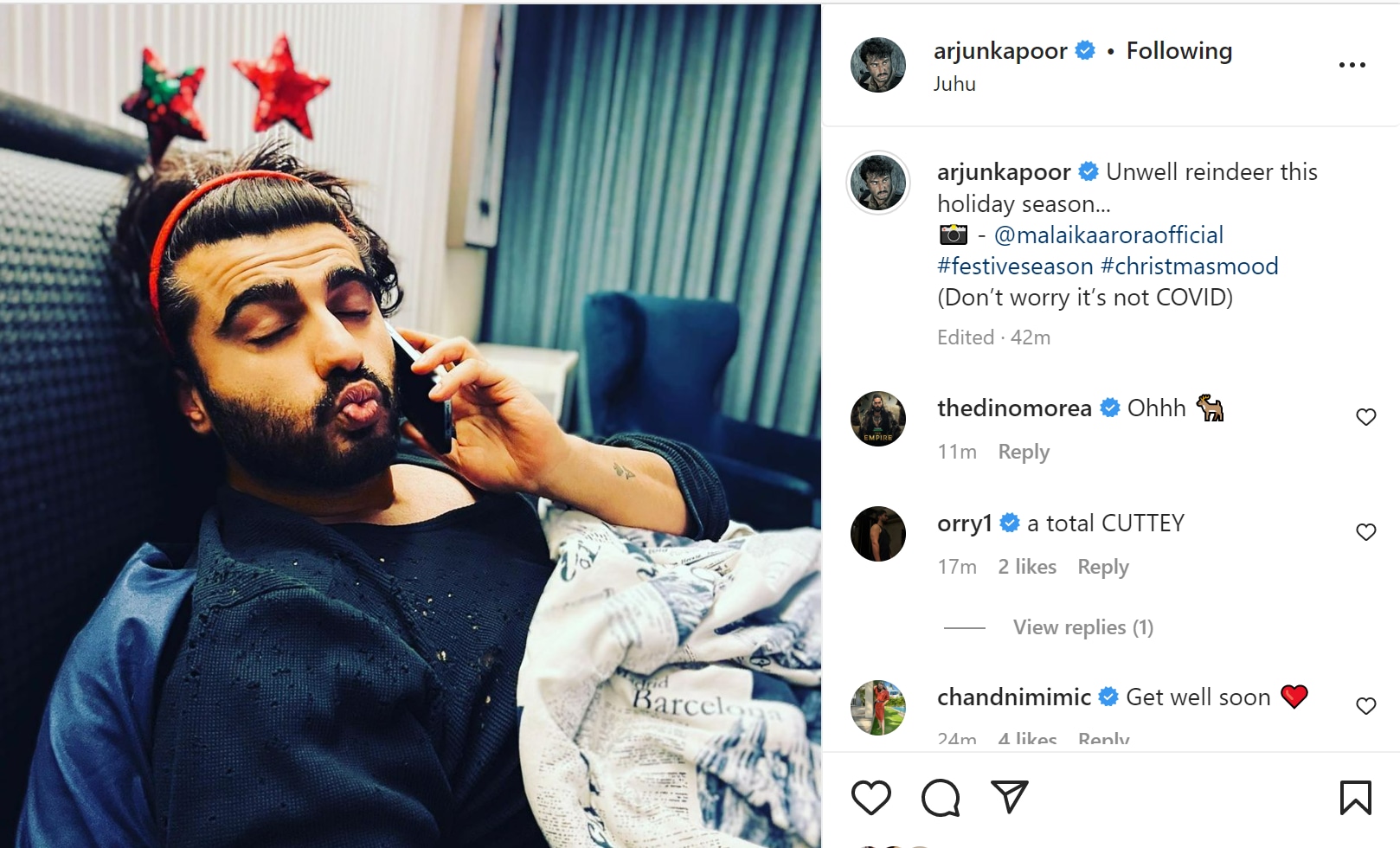 Arjun Kapoor on Instagram.