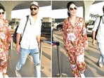 Katrina Kaif's comfy airport look in PJs with Vicky Kaushal. Katrina Kaif's comfy airport look in PJs with Vicky Kaushal.