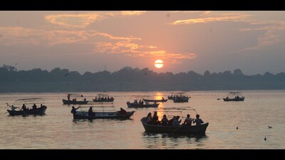 A view of Sangam area in Prayagraj. (HT photo) A view of Sangam area in Prayagraj. (HT photo)