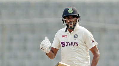 Ashwin was crucial with both and ball for India in Bangladesh (ANI) Ashwin was crucial with both and ball for India in Bangladesh (ANI)