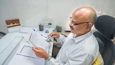 Mane has now studied documents since 1850. (Pratham Gokhale/HT Photo) Mane has now studied documents since 1850. (Pratham Gokhale/HT Photo)