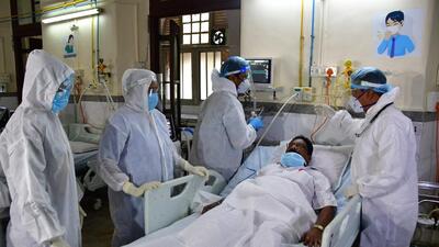 Mumbai, India – Dec 27, 2022: Health workers during a mock drill for COVID-19 preparedness, at St George Hospital, in Mumbai, India, on Tuesday, Dec 27, 2022. (Photo by Bhushan Koyande/HT Photo) (Hindustan Times) Mumbai, India – Dec 27, 2022: Health workers during a mock drill for COVID-19 preparedness, at St George Hospital, in Mumbai, India, on Tuesday, Dec 27, 2022. (Photo by Bhushan Koyande/HT Photo) (Hindustan Times)