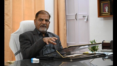 Panjab University vice-chancellor Raj Kumar, in an interview with HT said, he will focus on filling up vacant positions in the university and creating new infrastructure. Besides, the university will expedite the implementation of the mandate given under NEP-2020. (HT PHOTO) Panjab University vice-chancellor Raj Kumar, in an interview with HT said, he will focus on filling up vacant positions in the university and creating new infrastructure. Besides, the university will expedite the implementation of the mandate given under NEP-2020. (HT PHOTO)