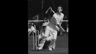 Prince Charles seen bowling while playing in a special charity cricket match organized by Lord Brabourne at Merham near Ashford, Kent, on 21 July 1968. (HT Photo) Prince Charles seen bowling while playing in a special charity cricket match organized by Lord Brabourne at Merham near Ashford, Kent, on 21 July 1968. (HT Photo)