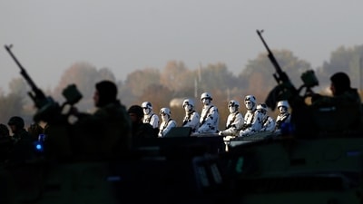 Serbian armed forces on "the highest level" of alert given heightened tensions with Kosovo. (AP)