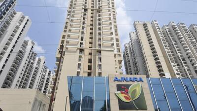 The leopard was reportedly spotted by a security guard employed at Ajnara Le Garden, at some under construction buildings near the high-rise housing society. (HT Archive) The leopard was reportedly spotted by a security guard employed at Ajnara Le Garden, at some under construction buildings near the high-rise housing society. (HT Archive)