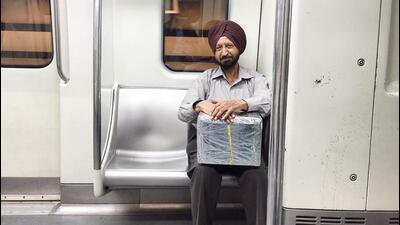 The venerable Charanjeet Singh is the face of Wenger’s, the colonial-era cake shop in colonial-era Connaught Place. He lives in Vikas Puri, and boards the Blue Line from Janakpuri West. (HT Photo) The venerable Charanjeet Singh is the face of Wenger’s, the colonial-era cake shop in colonial-era Connaught Place. He lives in Vikas Puri, and boards the Blue Line from Janakpuri West. (HT Photo)