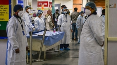 "Compared to previous times, oxygen availability has increased 10 times, and five PSA plants have been set up here. And ventilators are also present. Today, a mock drill was conducted, how patients can be attended to and shifted to the desired location within five minutes was observed," he added. (HT Photo/Raj K Raj) "Compared to previous times, oxygen availability has increased 10 times, and five PSA plants have been set up here. And ventilators are also present. Today, a mock drill was conducted, how patients can be attended to and shifted to the desired location within five minutes was observed," he added. (HT Photo/Raj K Raj)