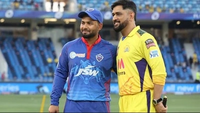 MS Dhoni and Rishabh Pant pose for a photograph. MS Dhoni and Rishabh Pant pose for a photograph.