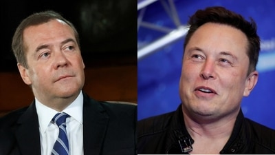 Deputy Chair of the Security Council of the Russian Federation, Dmitry Medvedev, and Elon Musk. Deputy Chair of the Security Council of the Russian Federation, Dmitry Medvedev, and Elon Musk.