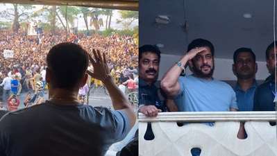 Salman Khan on his 57th birthday in Mumbai. (Varinder Chawla) Salman Khan on his 57th birthday in Mumbai. (Varinder Chawla)