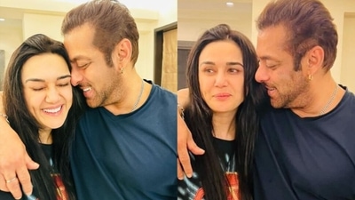 Preity Zinta wished Salman Khan on his 57th birthday with mushy pictures. Preity Zinta wished Salman Khan on his 57th birthday with mushy pictures.