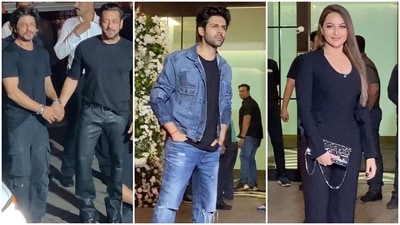 Salman Khan rings in birthday; Shah Rukh Khan, Kartik Aaryan, Sonakshi Sinha and more stars attend. Salman Khan rings in birthday; Shah Rukh Khan, Kartik Aaryan, Sonakshi Sinha and more stars attend.