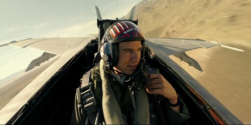 Tom Cruise in a still from Top Gun: Maverick. Tom Cruise in a still from Top Gun: Maverick.