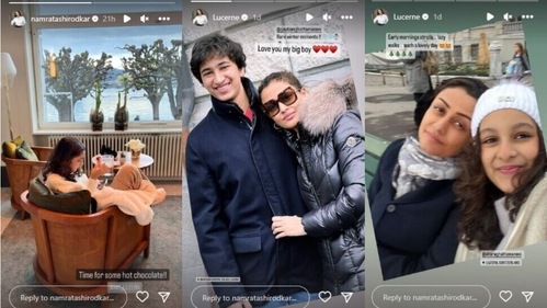 Taking to her Instagram Stories, Namrata also posted several photos. Taking to her Instagram Stories, Namrata also posted several photos.