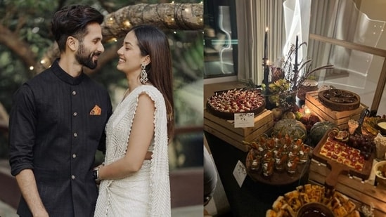 Shahid Kapoor and Mira Rajput's home was all decked up for an intimate house party. 
