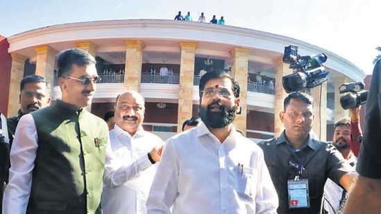 (File) CM Eknath Shinde during the Winter Session of Maharashtra State Assembly, in Nagpur, India, (Photo by Sunny Shende/HT Photo) (File) CM Eknath Shinde during the Winter Session of Maharashtra State Assembly, in Nagpur, India, (Photo by Sunny Shende/HT Photo)