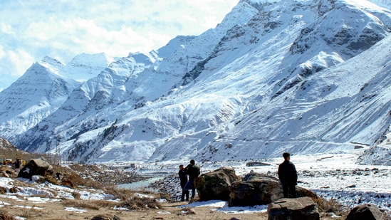 "I am happy to be here this is a beautiful place. I almost come every month to this region, so it is not new for me, but we are expecting snow in this period of time. Still, we did not get it we are enjoying it," said a tourist from Chandigarh. (PTI)