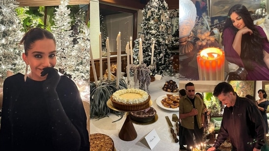 Producer Rhea Kapoor shared an inside look at the birthday and Christmas celebrations at the Kapoor house on December 24.