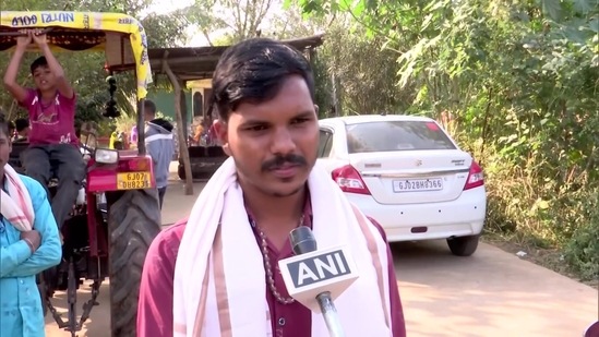 Pratik, son of 45-year-old slain BSF soldier Meljibhai Vaghela.(ANI) Pratik, son of 45-year-old slain BSF soldier Meljibhai Vaghela.(ANI)