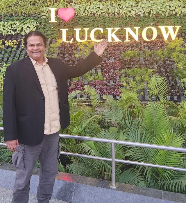 Akhilendra Mishra on his visit to Lucknow. (Instagram) Akhilendra Mishra on his visit to Lucknow. (Instagram)
