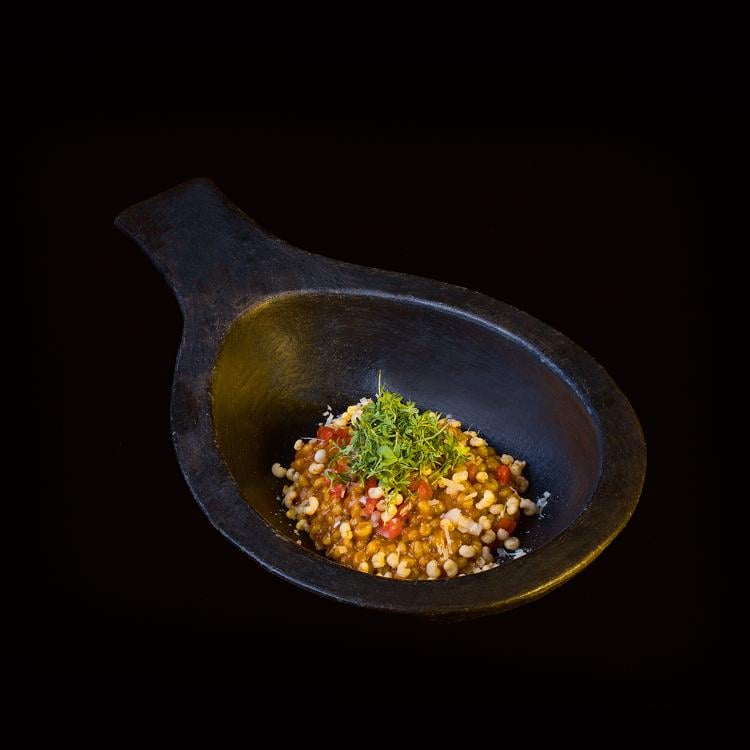 Bajra Parmesan khichdi by chef Manish Mehrotra at The Indian Accent Bajra Parmesan khichdi by chef Manish Mehrotra at The Indian Accent