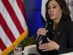 Kamala Harris Migrants' Drop Off: US vice president Kamala Harris is seen. (AP) Kamala Harris Migrants' Drop Off: US vice president Kamala Harris is seen. (AP)