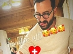 Kareena Kapoor shared a picture of herself and one of Saif Ali Khan. Kareena Kapoor shared a picture of herself and one of Saif Ali Khan.