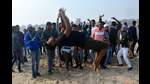Revellers celebrating at Ganga Paar in Varanasi. (HT File) Revellers celebrating at Ganga Paar in Varanasi. (HT File)