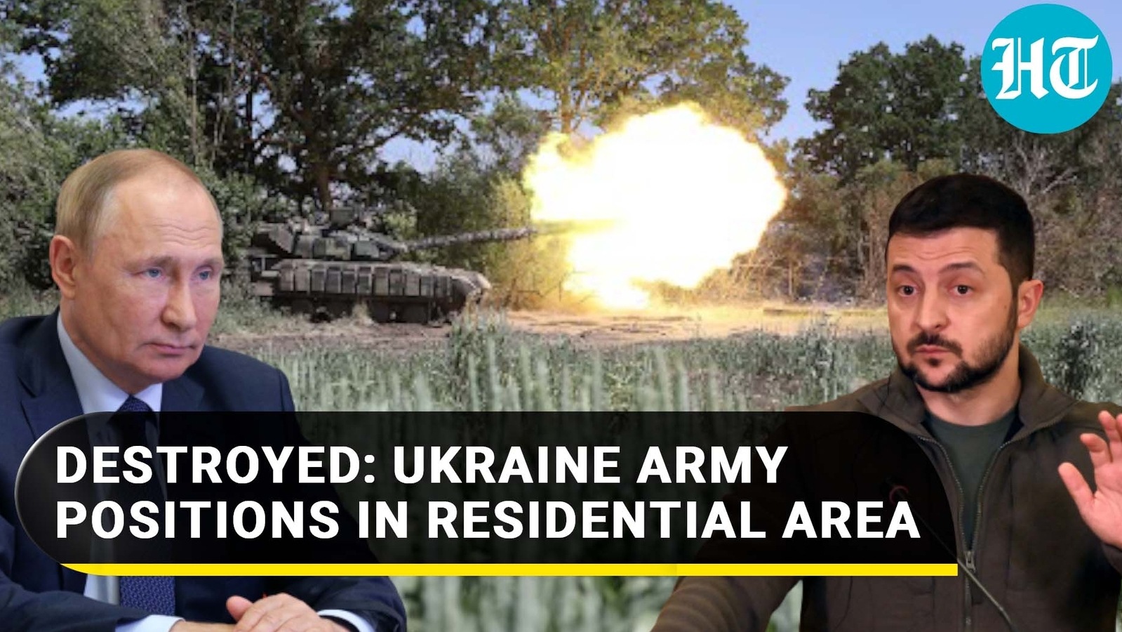 Putin's men punish Ukraine Army for setting up positions in residential ...