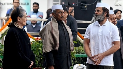 The Indian National Congress (INC) marked its 138th foundation day today, December 28. Congress president Mallikarjun Kharge, former party chiefs Sonia Gandhi and Rahul Gandhi, and top Congress leaders and workers celebrated the occasion at the AICC headquarters (ANI) The Indian National Congress (INC) marked its 138th foundation day today, December 28. Congress president Mallikarjun Kharge, former party chiefs Sonia Gandhi and Rahul Gandhi, and top Congress leaders and workers celebrated the occasion at the AICC headquarters (ANI)