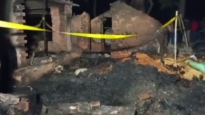 The fire killed two adults and three minors. Initial report suggests that fire ignited from a stove. (ANI)