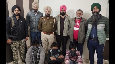 On May 9, an RPG was fired at the intelligence headquarters of the Punjab Police in Mohali. Police had claimed to have arrested most of the prime accused in the case, which was also allegedly orchestrated by Landa. (HT photo) On May 9, an RPG was fired at the intelligence headquarters of the Punjab Police in Mohali. Police had claimed to have arrested most of the prime accused in the case, which was also allegedly orchestrated by Landa. (HT photo)