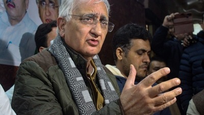 Amid the controversy of Salman Khurshid's Rahul Gandhi-Ram comment, the Congress leader on Wednesday said BJP is following Ravana's path. (PTI)