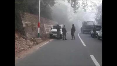 Residents said five to six grenade blasts preceded the exchange of fire. (ANI) Residents said five to six grenade blasts preceded the exchange of fire. (ANI)