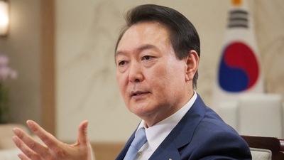 North Korea: South Korean President Yoon Suk-yeol speaks at an interview. (Reuters)