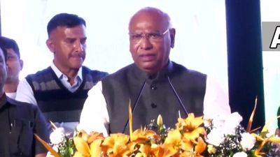 Congress president Mallikarjun Kharge. (ANI) Congress president Mallikarjun Kharge. (ANI)
