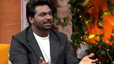 Zakir Khan in a still from The Kapil Sharma Show promo. Zakir Khan in a still from The Kapil Sharma Show promo.