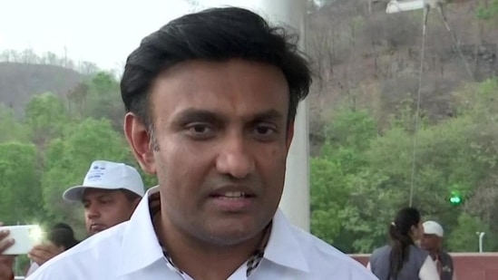 Karnataka Health Minister Dr K Sudhakar. (ANI)