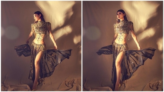 The fashion queen, Mouni Roy, loves playing dress up and sharing her bold and gorgeous snaps on her social media handles. Her latest Instagram post, featuring her in a majestic skirt set will surely drop your jaws to the floor.&nbsp;(Instagram/@imouniroy)