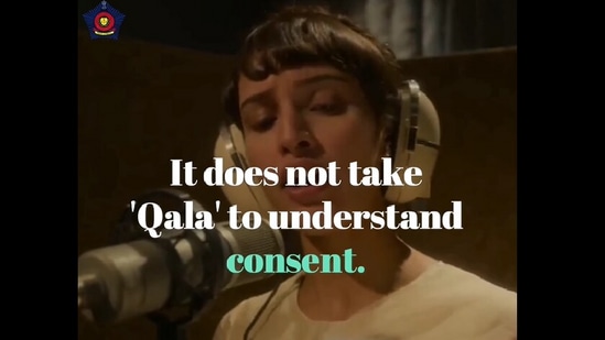 Mumbai Police shares witty PSA on consent.(Instagram/@mumbaipolice)