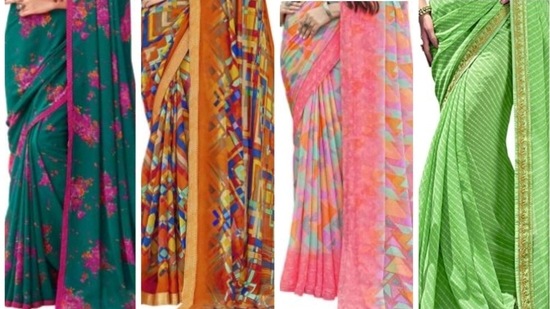 Amazon end of season sale: Invest in sarees as they never go out of fashion.