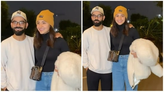 Anushka, Virat flash bright smiles, pose patiently for paparazzi at ...