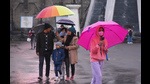 “Snowfall has started in Lahaul and Spiti district. Tourists in Himachal are advised to avoid unnecessary travel in inclement weather and travel in case of emergency,” said superintendent of police, Lahaul and Spiti, Manav Verma. (Deepak Sansta / HT) “Snowfall has started in Lahaul and Spiti district. Tourists in Himachal are advised to avoid unnecessary travel in inclement weather and travel in case of emergency,” said superintendent of police, Lahaul and Spiti, Manav Verma. (Deepak Sansta / HT)