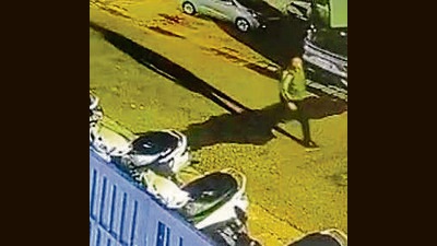 A CCTV grab of the victim in Chandigarh, around two hours after he claimed that his car was snatched in Mohali. (HT Photo) A CCTV grab of the victim in Chandigarh, around two hours after he claimed that his car was snatched in Mohali. (HT Photo)